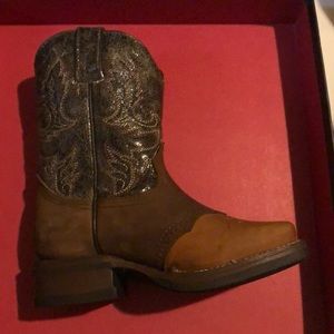Kids Big Bull Crazy Horse Boots